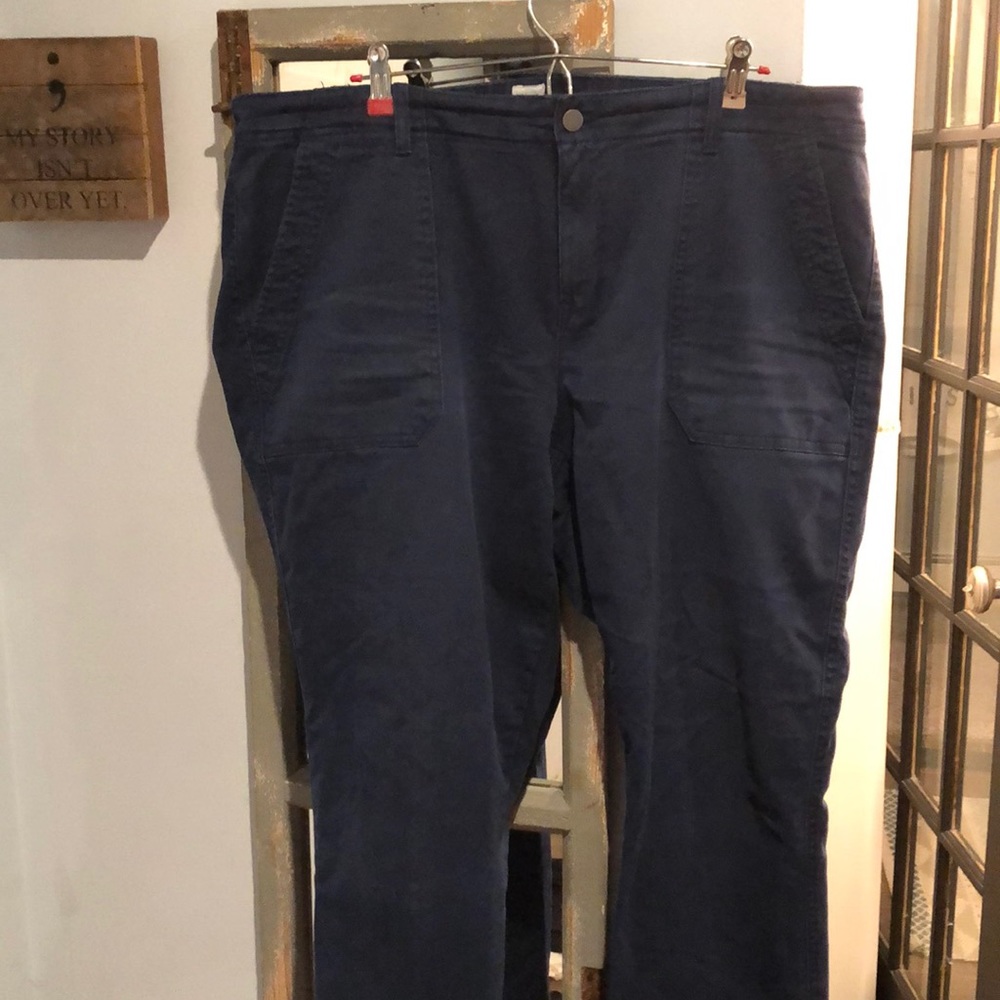 Gap 18R skinny ankle blue pants